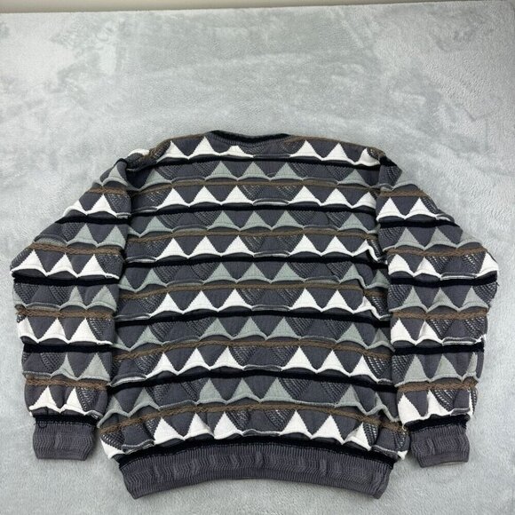 Vintage Coogi Men's Size XL Australia Grey Sweater 100% Cotton Made in Australia - Picture 3 of 14